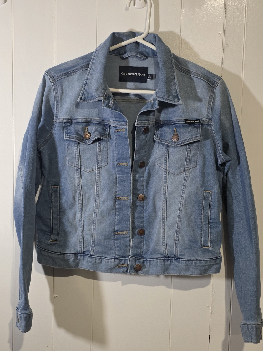 Calvin Klein Jeans Light Wash Blue Denim Jacket